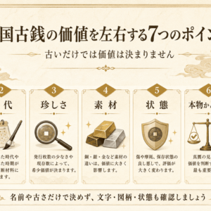 中国古銭の価値を左右する7つのポイント